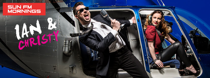 Ian & Christy Helicopter Photo Shoot