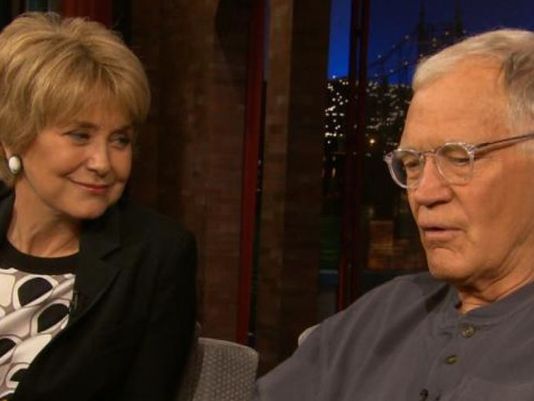 Letterman with Jane Pauley on CBS Sunday Morning
