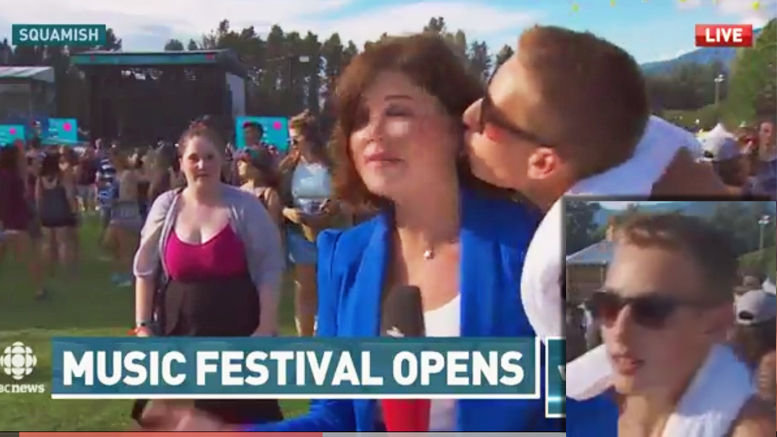 CBC Reporter Kissed by Stranger, RCMP Looking for Him