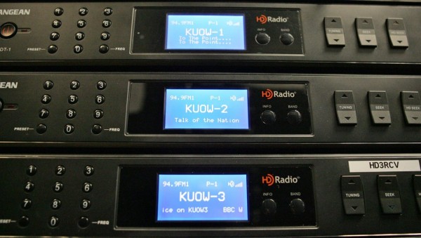 HD RADIO KUOW - SEATTLE - 2/7/2007 HD radio monitors inside KUOW's tech center.