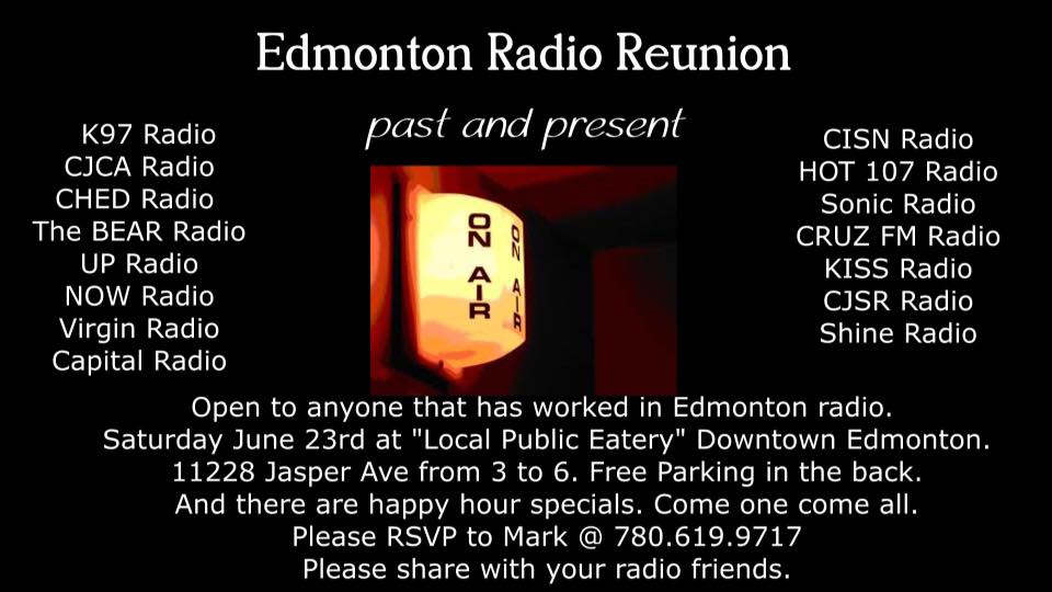 Edmonton Radio Reunion coming up!