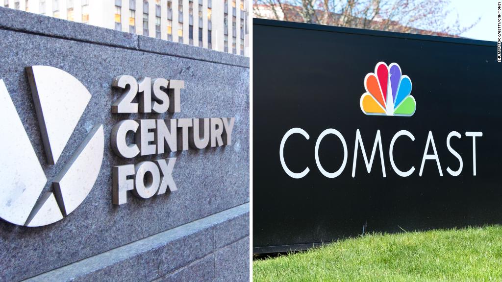 Comcast Unveils $65 Billion All-Cash Bid for Fox, Topping Disney’s Offer