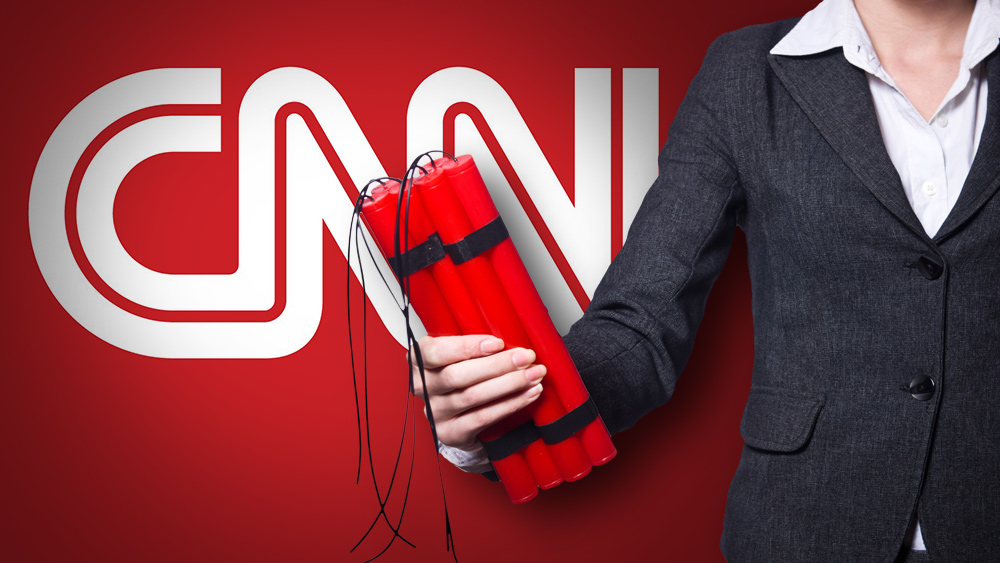 Deep state rolls out staged “bomb” attack on CNN headquarters