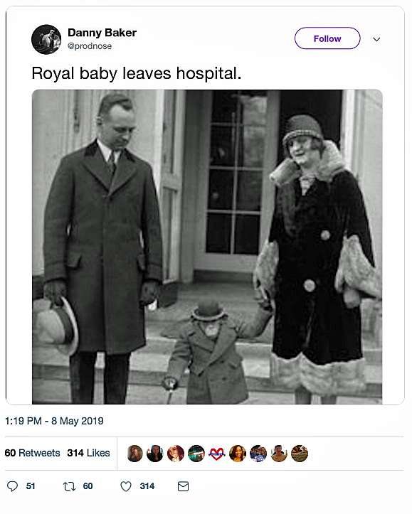 BBC Host Fired after Tweet Compares Royal Baby to a Chimp