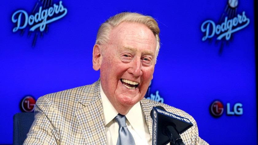 Dodgers broadcasting legend Vin Scully released from hospital after fall
