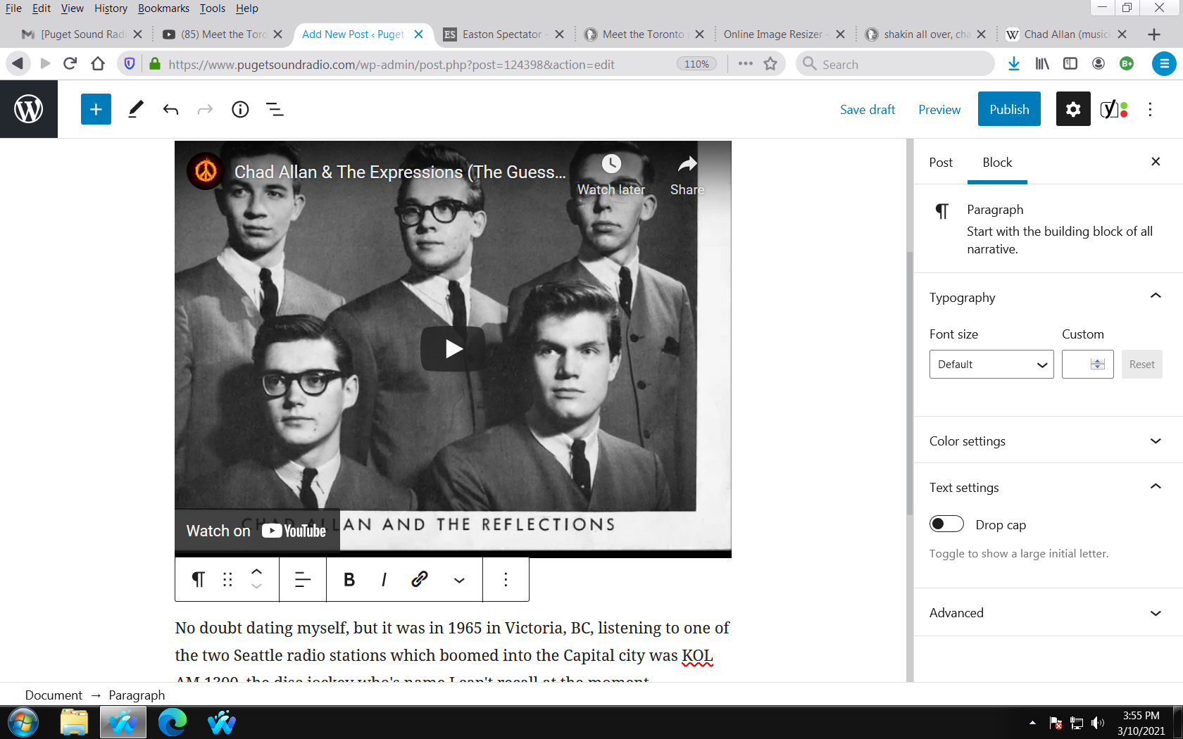 Radio Mans Fave with Chad Allen and the Expressions…