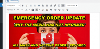 Update – Canada Mask Mandate – Emergency Orders Revoked – Gov’t Never Informed Media Intentionally