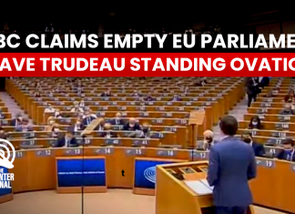 CBC LIES, Claims Trudeau Received Standing Ovation in EU
