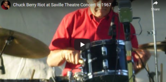Chuck Berry Riot at Saville Theatre Concert in 1967, by Barry Casson