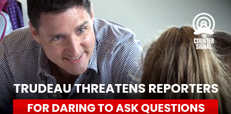 Trudeau is threatening reporters for asking him questions, by Keean Bexte