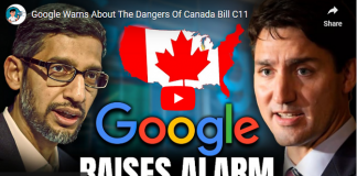 Google Warns About The Dangers Of Canada Bill C11