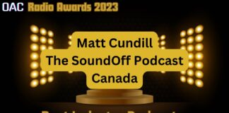 OAC Radio Awards 2023 for Matt Cundill, Best Industry Podcast