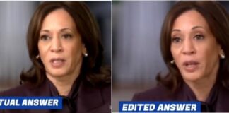 Fake News ’60 Minutes’ Caught Editing Kamala’s Nonsensical Answer with Previous Soundbite to Make Her Sound Coherent and Normal