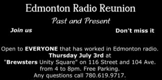 Edmonton Radio Reunion happens on July 3rd